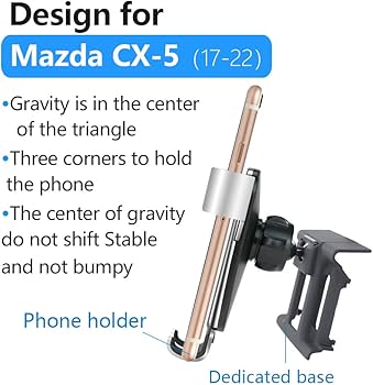 Amazon.com: LUNQIN Car Phone Holder for Mazda CX-5 CX5 2017 2018