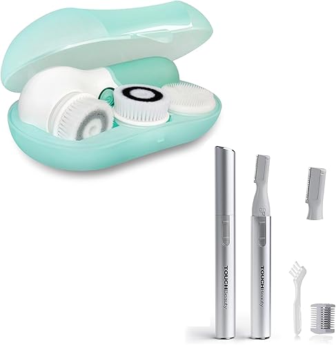 Cepillo de limpieza facial incluido con 1 recortador de cejas