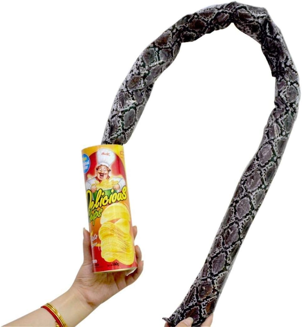Generic Magic Potato Chips Cans Snake Tricks Joke Scary Fries Play Fun Prank Toy, 3+ Years