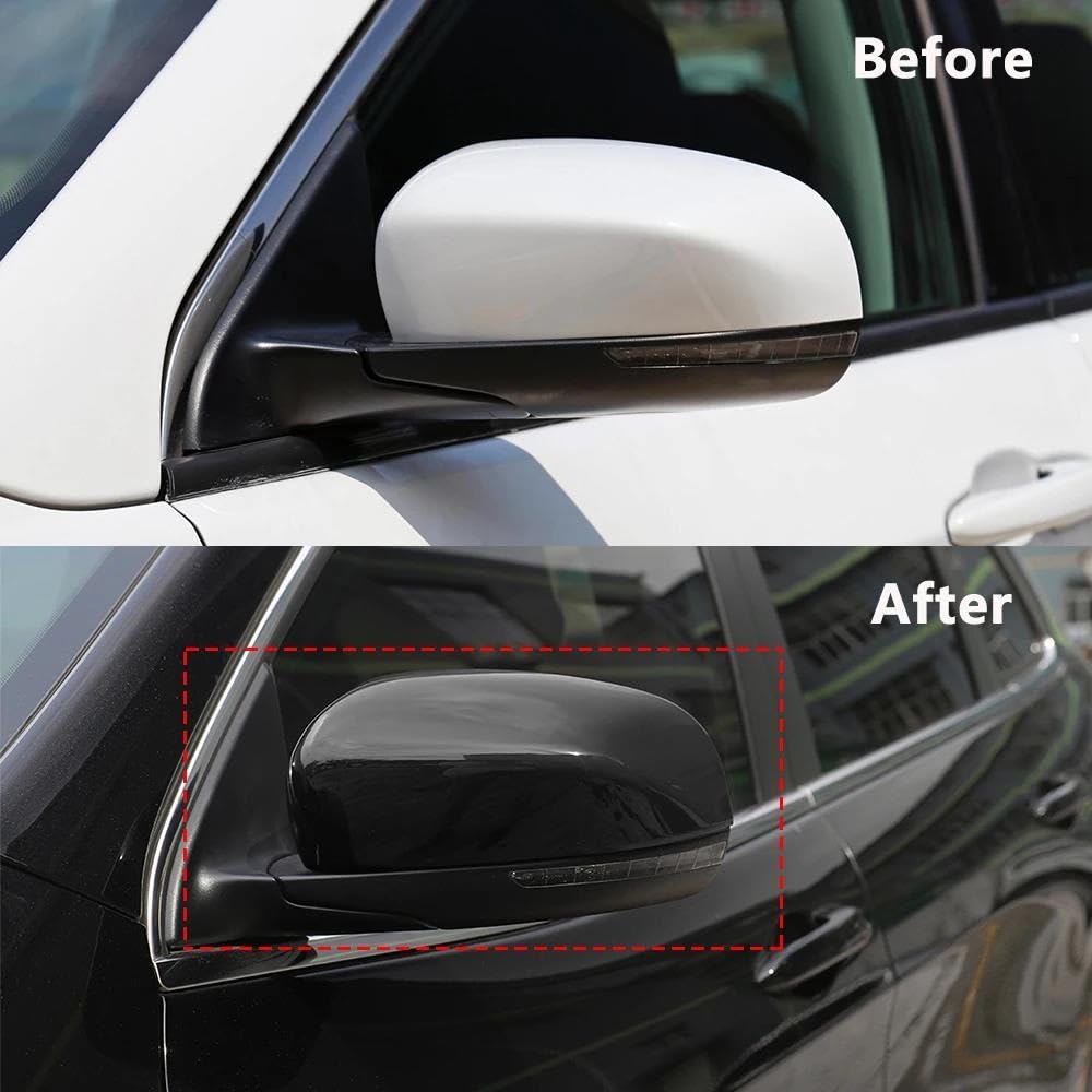 Calotte specchietti per Jeep per Compass 2017-2023 per Cherokee 2014-2023 ABS Nero Accessori Auto Auto Vista Posteriore Ala Specchio cap Borsette Copertura Alloggiamento dello Specchio