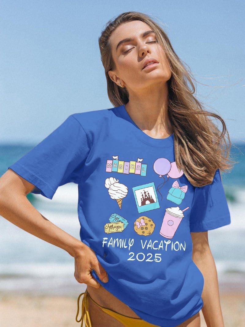 Family Vacation Shirts 2026 Family Matching Outfits Magical Tshirt for Family Cruise Trip Clothes Summer Travel Tops - Image 3