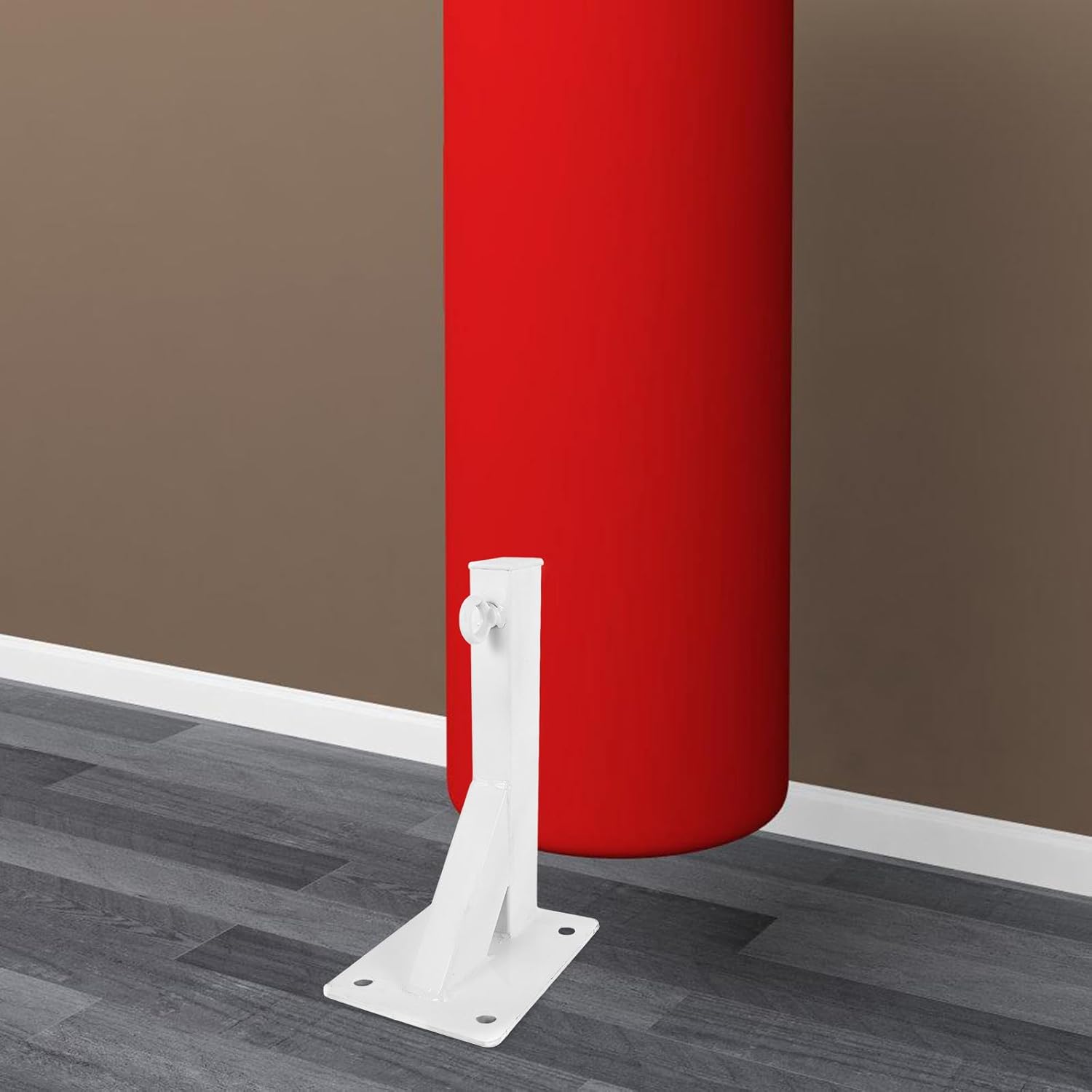 Hemoton Punch Bag Hanger Wall Mount Hook Heavy Bag Anchor 30cm White Four-Hole Bracket Household Stand for Home Training