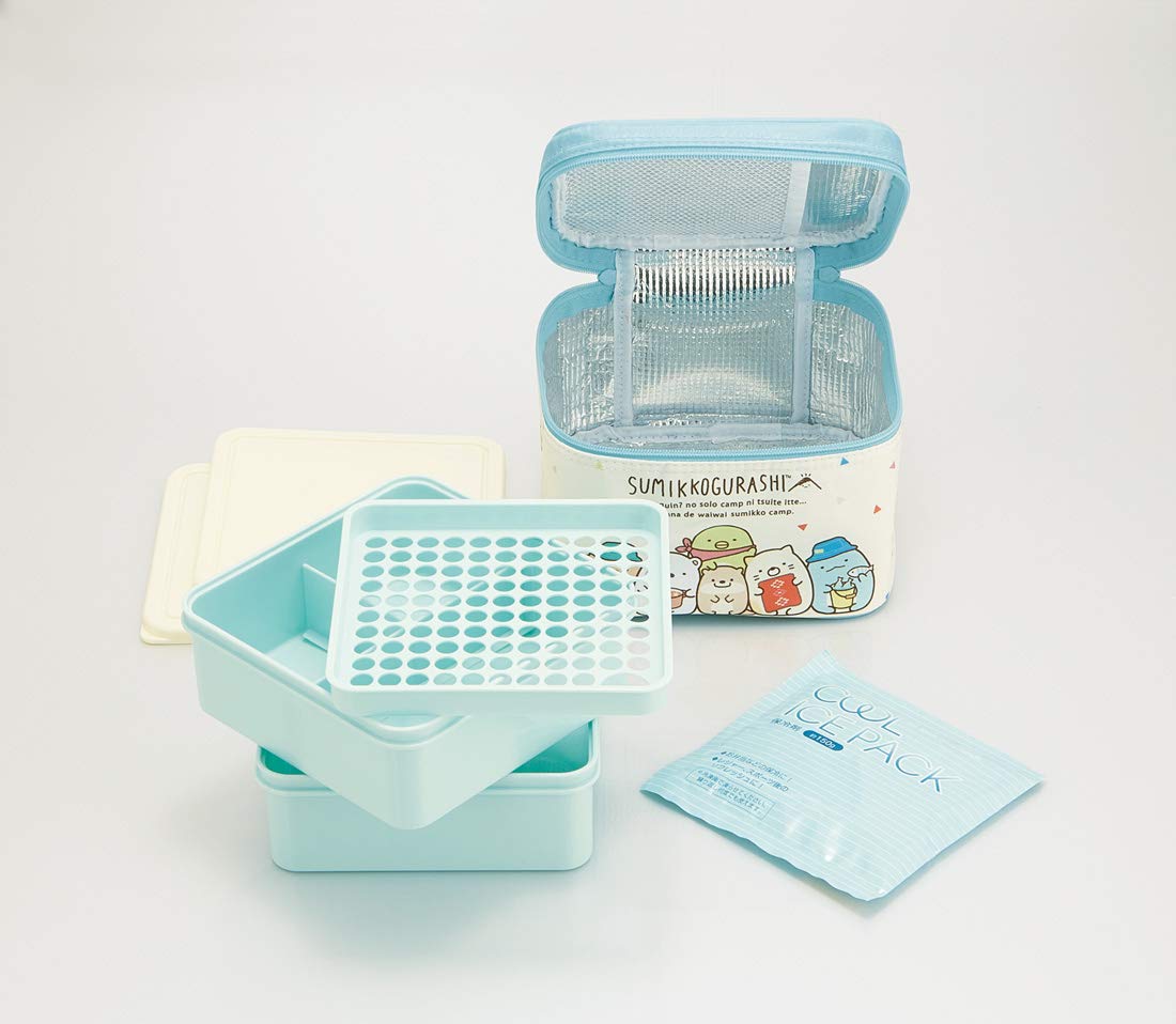 Amazon｜スケーター (skater) 行楽弁当箱 保冷バッグ付 保冷剤付 すみ