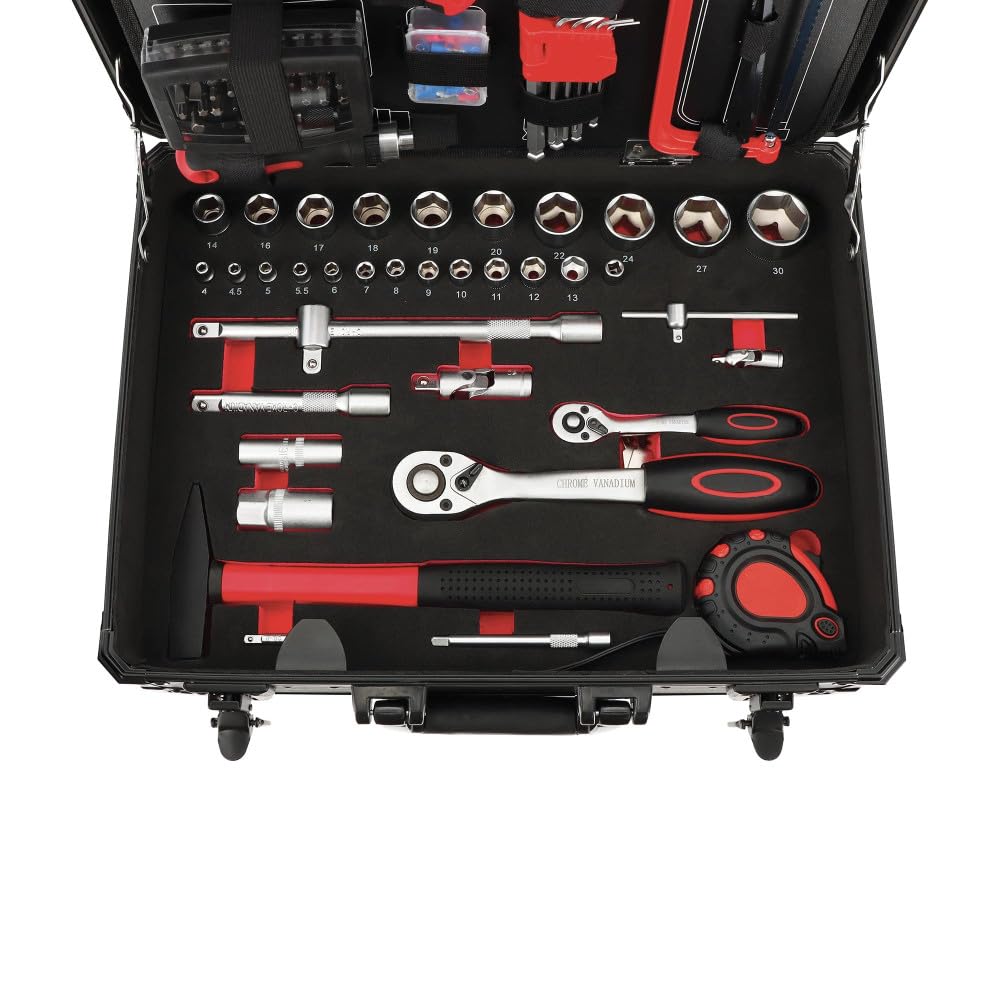 Mallette d'outillage auto 158 outils