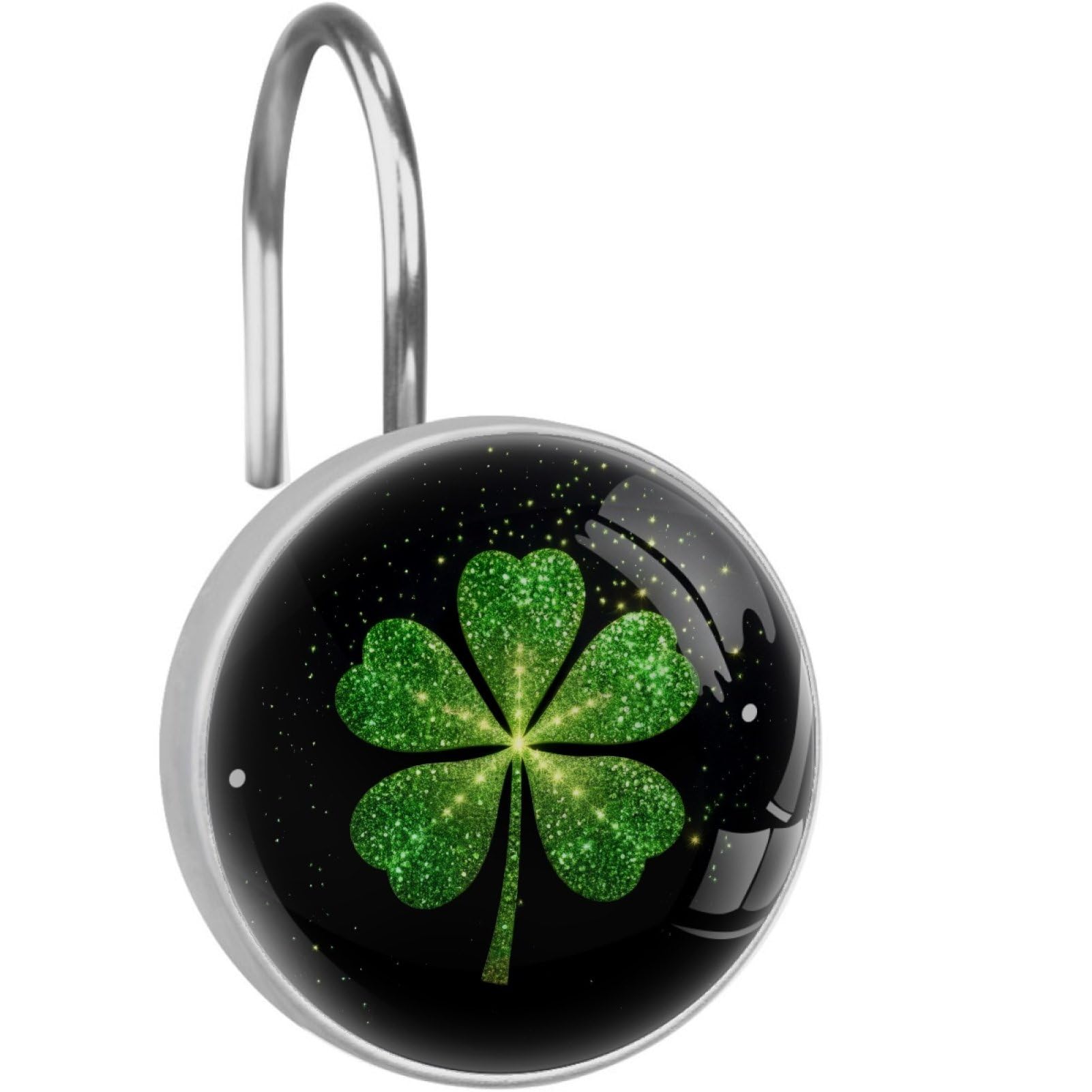 St. Patrick's Day Cat Clover Shower Hooks - Rustproof -9