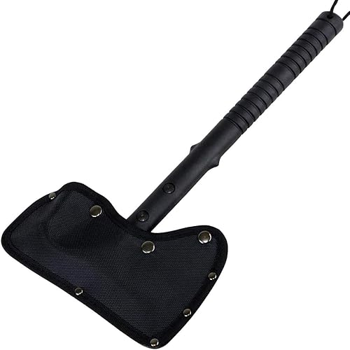 Miniatura 3 de Hacha táctica negra de 15 pulgadas, cabeza de martillo de lanzamiento de acero inoxidable nuevo