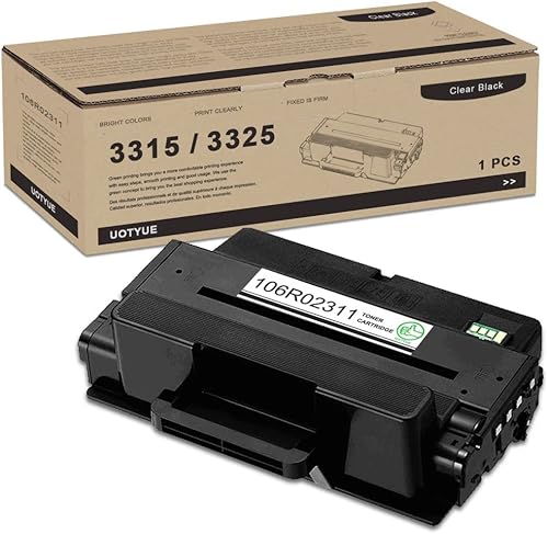 Workcentre 3315 3325 - Cartucho de tóner UOTY 1 paquete de 1 tóner negro de alta capacidad 106R02311 para impresora Xerox WorkCentre 3315 3325