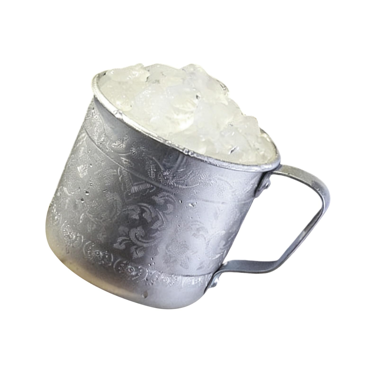 XIOANG Unique Hand Engraved Moscow Design Tin Cup Handcrafted Metal Cup Perfect for Cocktails and Collectors Engraved Can Alloy