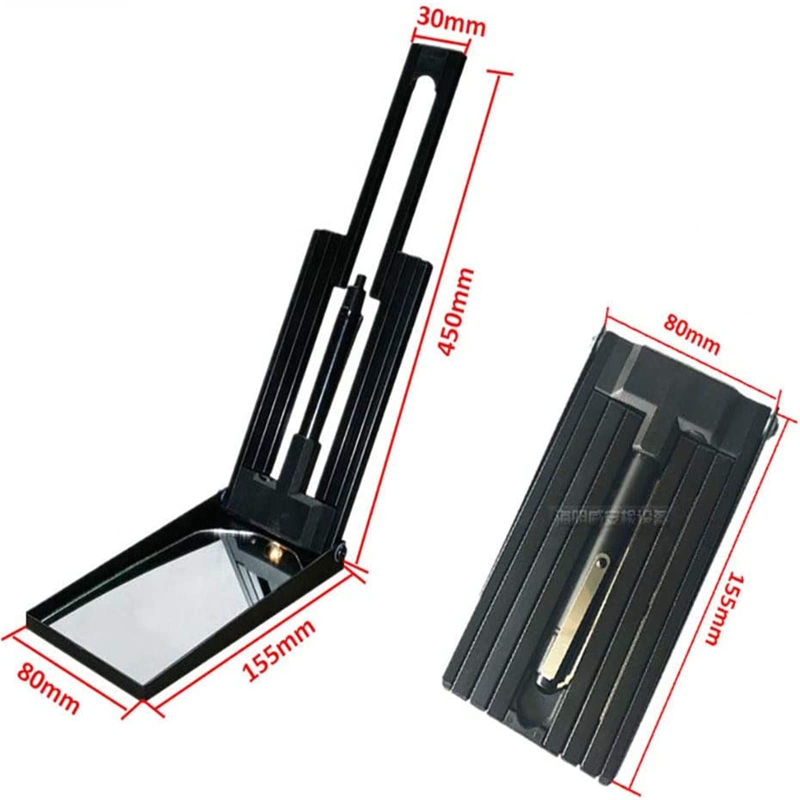 Espejo De Inspección Telescópico Portátil, Espejo De Inspección para Debajo del Vehículo, Varilla De Ajuste De 150 Mm A 470 Mm, Luz Led, Utilizado para Inspeccionar