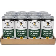 Grocerylanka Coconut Milk 400ml 13.5 Ounce Premium Sri Lankan, 17% Fat, Rich & Creamy, Full-Cream Coconut Milk for Curries, Desserts & Cooking - 12 Pack