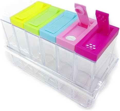 Amazon Woliwowa 便利グッズ 超薄型 調味料入れ 6個セット クリアケース入り 並行輸入品 調味料入れ オンライン通販 Amazon Woliwowa 便利グッズ 超薄型 調味料入れ 6個セット クリアケース入り 並行輸入品 調味料入れ オンライン通販