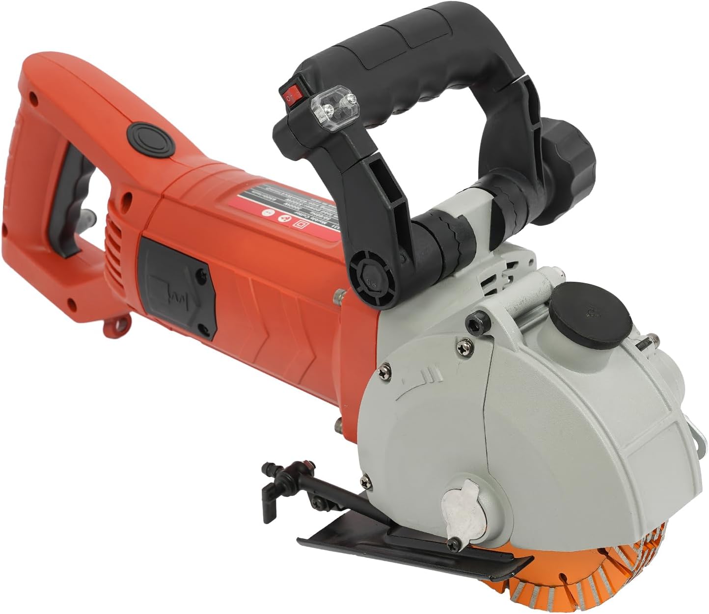 5500W Electric Wall Chaser, Max Depth and Width 1.61"&1.65", Dust-Free Wall Grooving Slotting Machine with Water Pump, Channels Cutter for Cutting Slotting Marble Concrete Grooves, 6500r/min