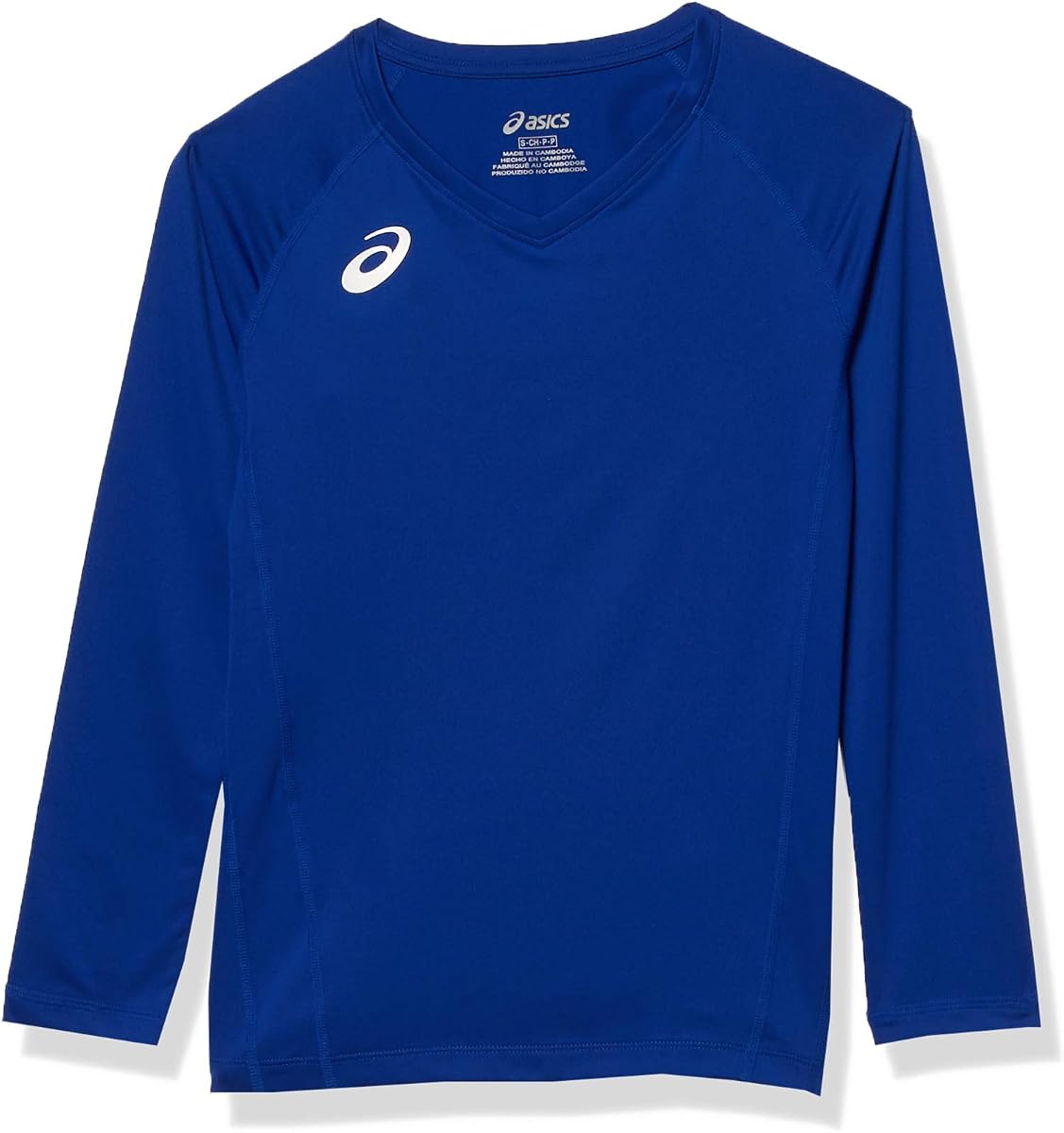 Maillot de voleibol ASICS Spin Serve manga corta, Team Royal, x grande