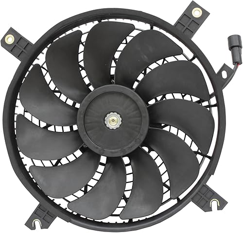 Vista 567 de Ventilador de refrigeración de repuesto para Nissan Versa Sedan 1.6L Auto (4 velocidades) y transmisión manual 2012-2019, Versa Note 1.6L MT