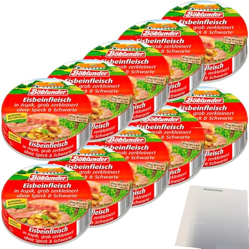 usy Bundle für Böklunder Eisbeinfleisch in Aspik 10er Pack (10x200g Dose) + usy Block