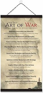 Sun Tzu's Art of War Life Canvas Print with Magnetic Hanger Frame – Inspirational Wall Art for Home & Office, Motivational Quote Poster, Ready to Hang