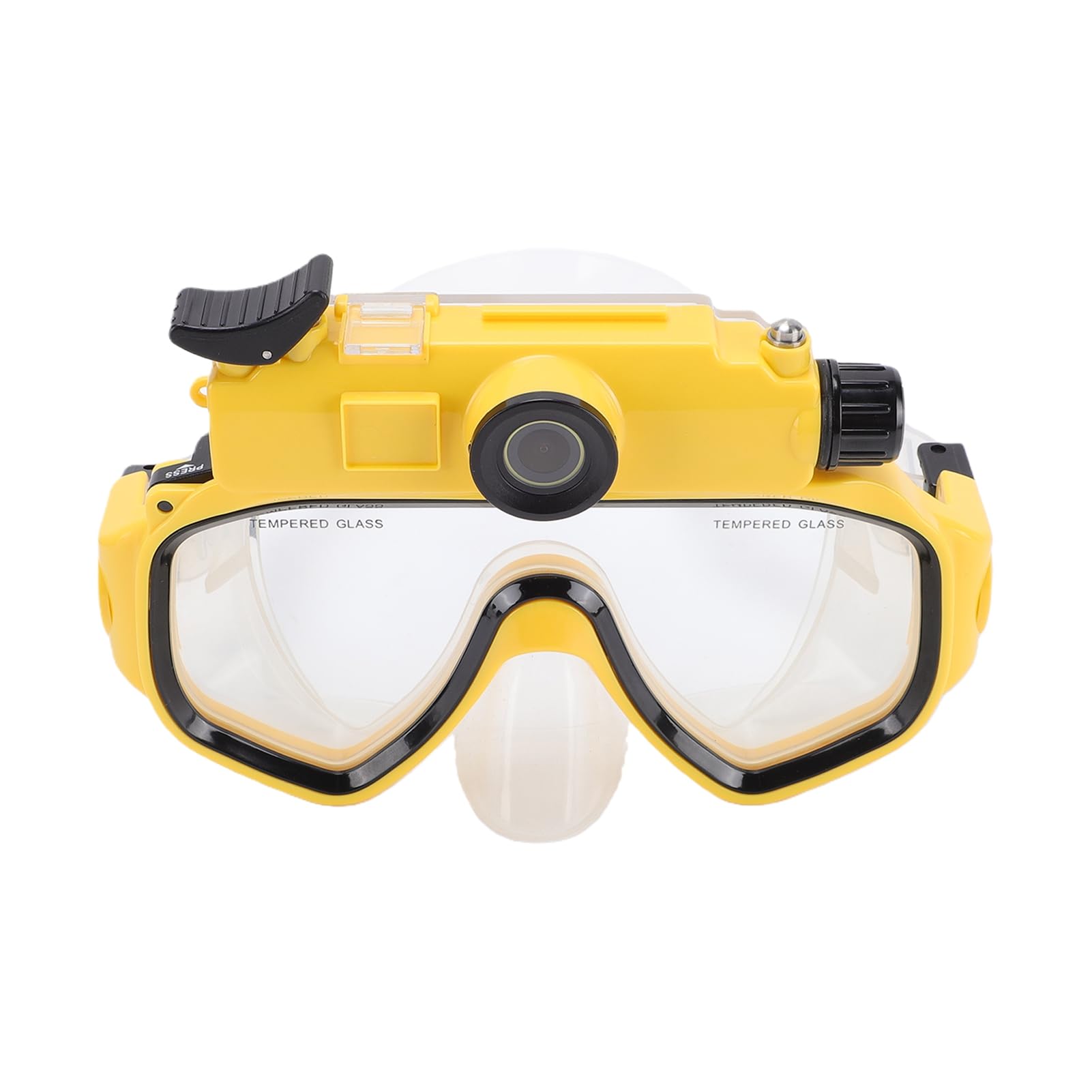 Gafas de Buceo con Cámara, 2K 50MP, 5MP CMOS | Pantalla a color, estabilización electrónica, gran angular de 100°, resistente al agua hasta 15 m, para snorkel y apnea