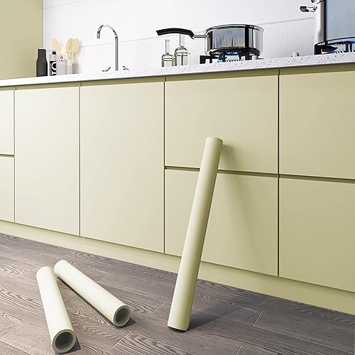 Miniatura 2 de Dimoon Papel tapiz de piel de 78.7 x 15.7 pulgadas, para pegar y despegar, grueso, color verde oscuro, extraíble, verde, impermeable, verde mate,