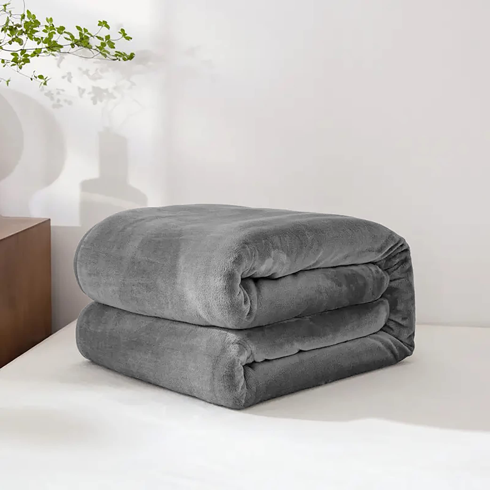 Home Must Haves Flanell-Decke Für Doppelbett | Superweich, Marineblau, Ganzjährig Nutzbar