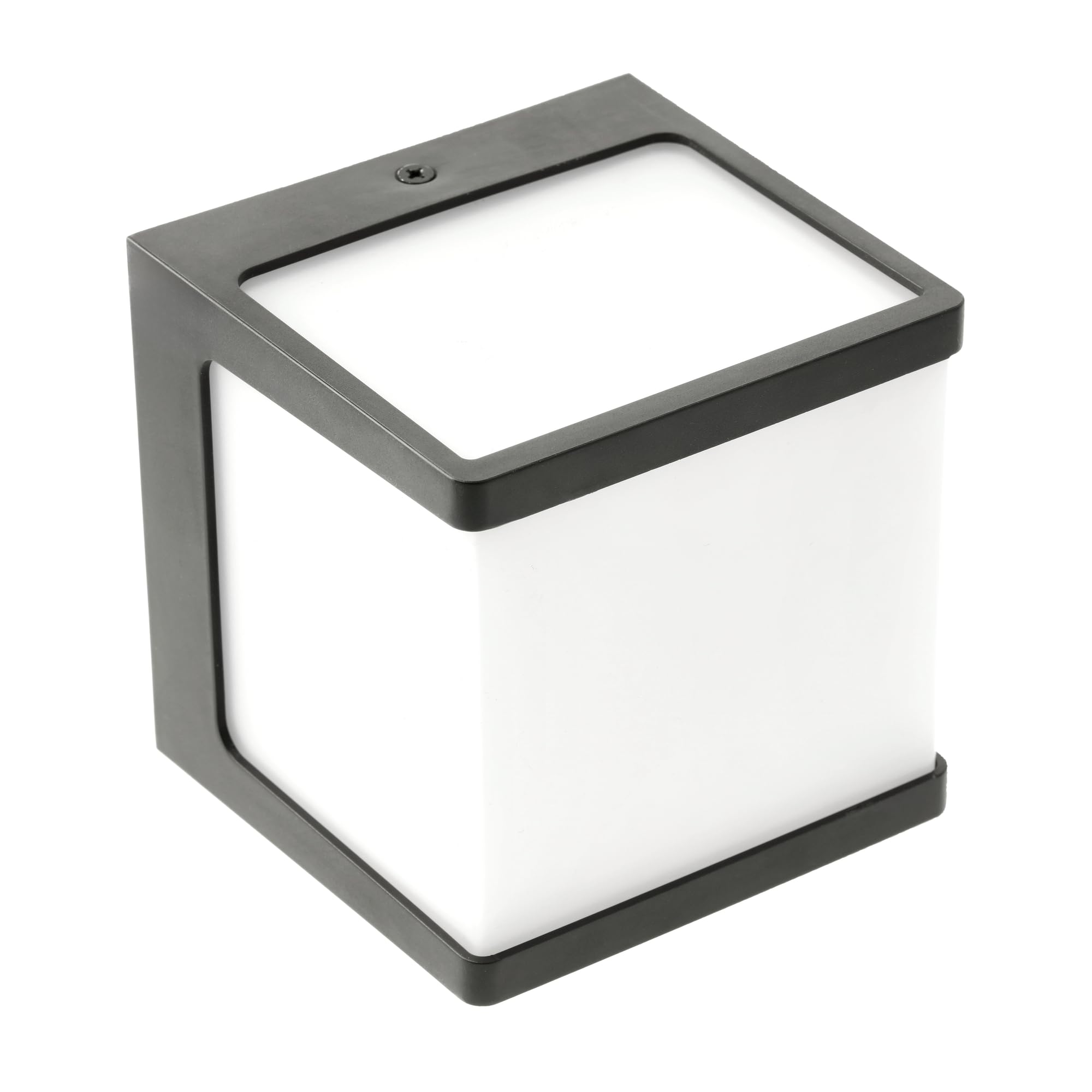 GTV Applique da Parete LED per Esterno NARIN, Design Moderno a Cubo, Luce Naturale 4000K, Protezione IP54, 10W, 1000lm, per Facciate e Giardino, Nero
