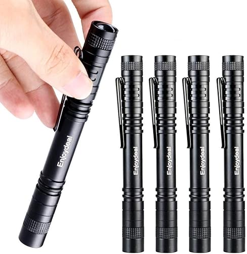 Enjoydeal XP-2 CREE XPE-R3 LED1000LM linterna de bolsillo ultradelgada portable con clip 5 unidades utiliza 2 baterĂas AAA no incluidas Enjoydeal XP-2 CREE XPE-R3 LED1000LM linterna de bolsillo ultradelgada portable con clip 5 unidades utiliza 2 baterĂas AAA no incluidas