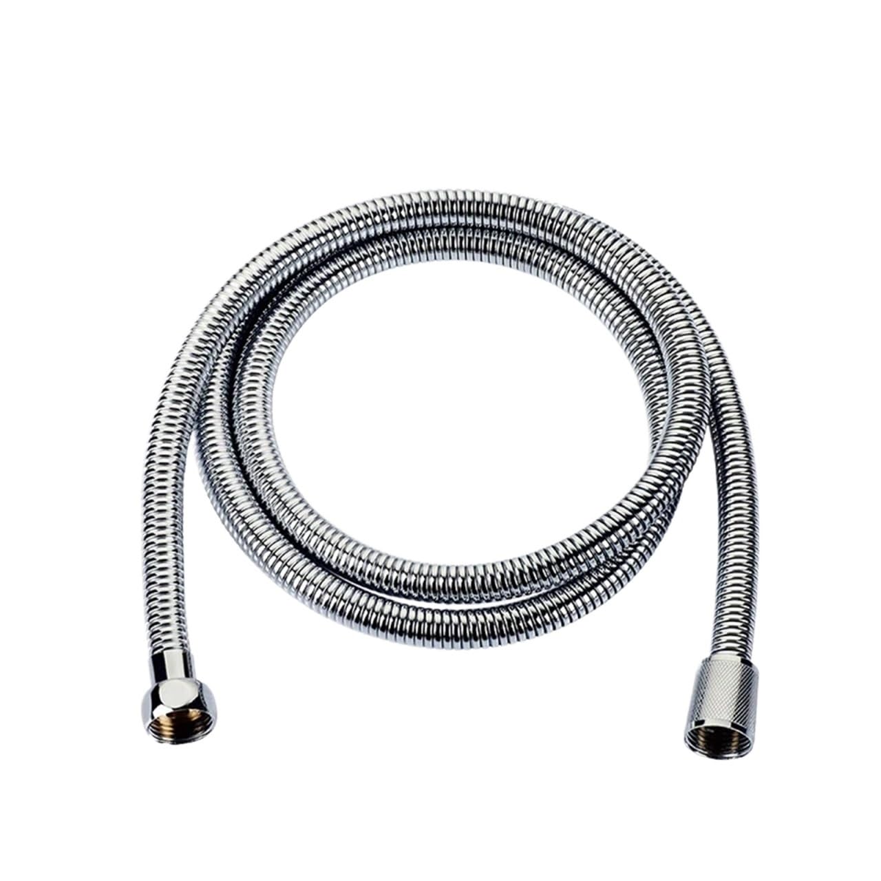 Stainless Steel Flexible Shower Hose, Stainless Steel Shower Hose G1/2 1.5m 2m Black Silver Bathroom(2m Sliver)