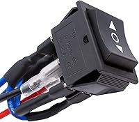 Vista 6 de TWTADE Interruptor de Polaridad Inversa Impermeable con Enganche DC 12V 10A Control de Motor 6 Pines 3 Posiciones ON-Off-ON AC 110V-220V Interruptor