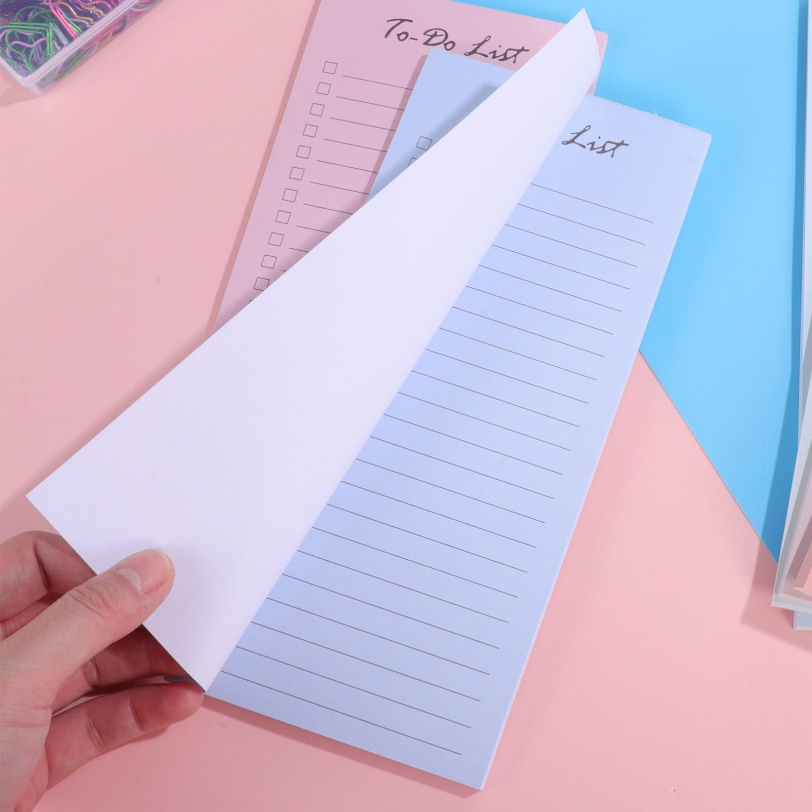 Planner Book Blocco Note per Attività Giornaliere, Carta Adesiva, Organizzazione a Colori, 10 Blocchi da 50 Pagine, per Lavoro e Scuola