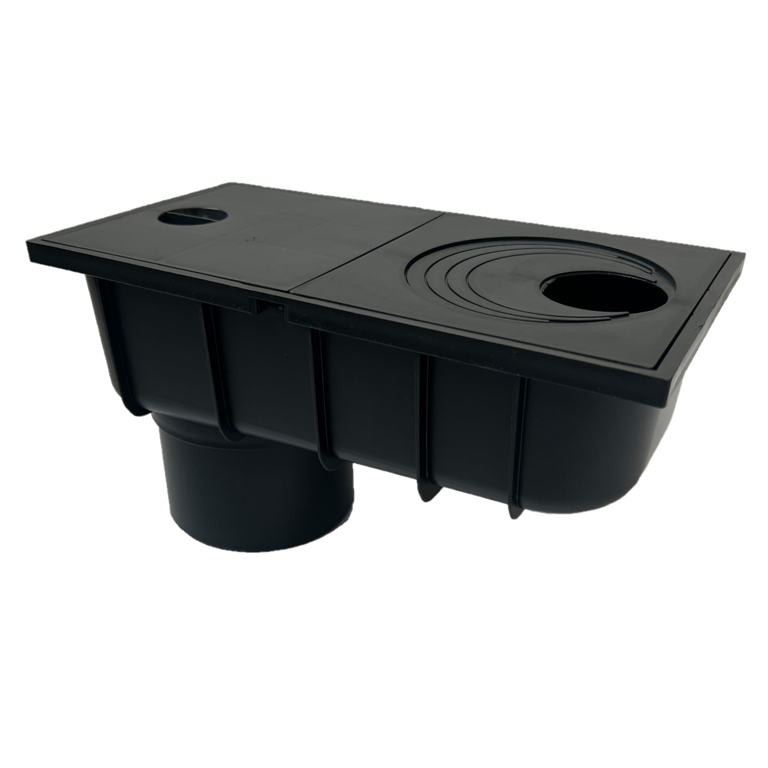 6 sztuk odpływu wody deszczowej od 50 mm do 110 mm z sitkiem, odpływ wody deszczowej DN110, czarny, filtr do wody deszczowej, uniwersalny do różnych rozmiarów rur