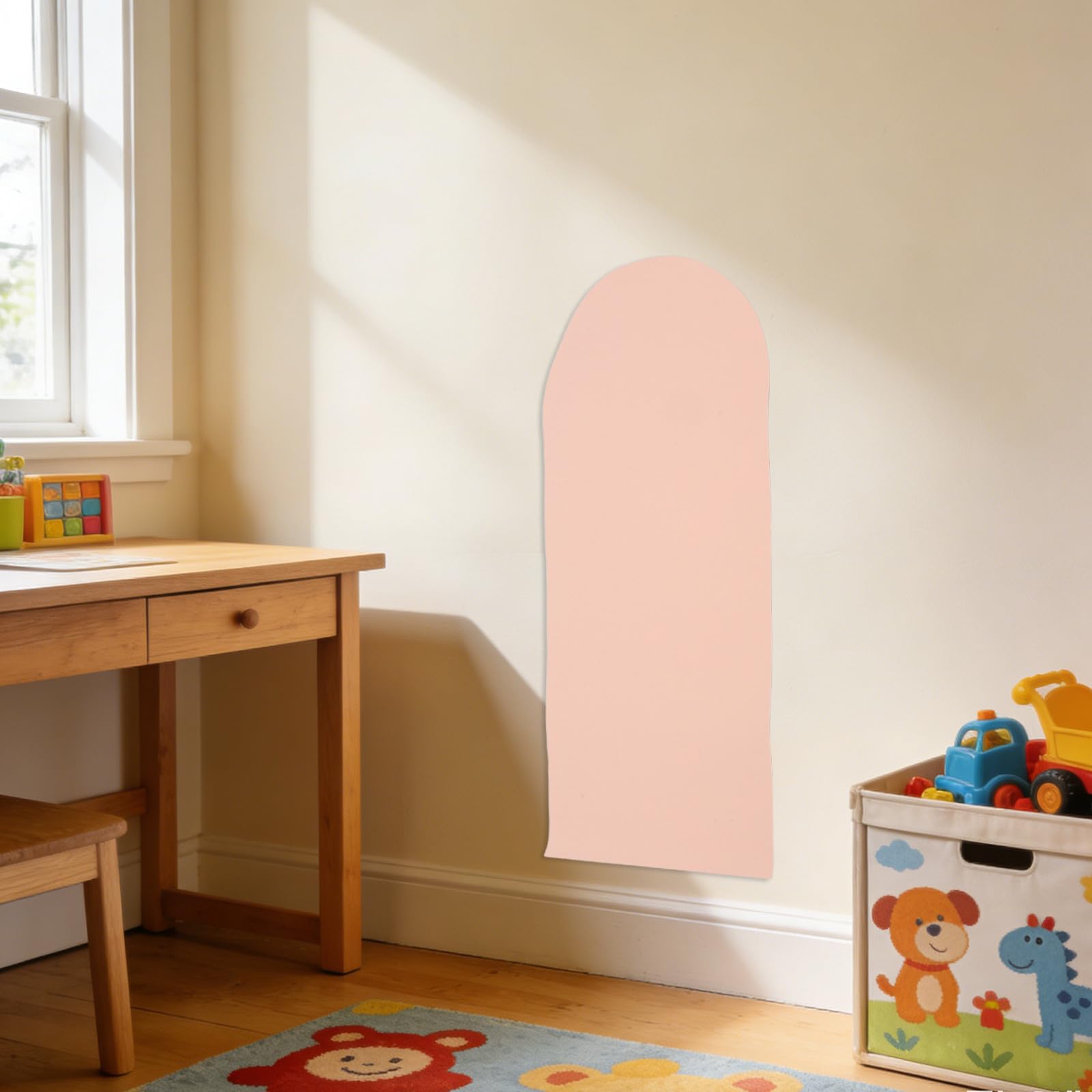 SHERCHPRY Pegatina Superficie Fácil de Limpiar Pared para Magnética Rosa en Forma de Arco Reutilizable Adecuado para Habitaciones Infantiles y Guarderías