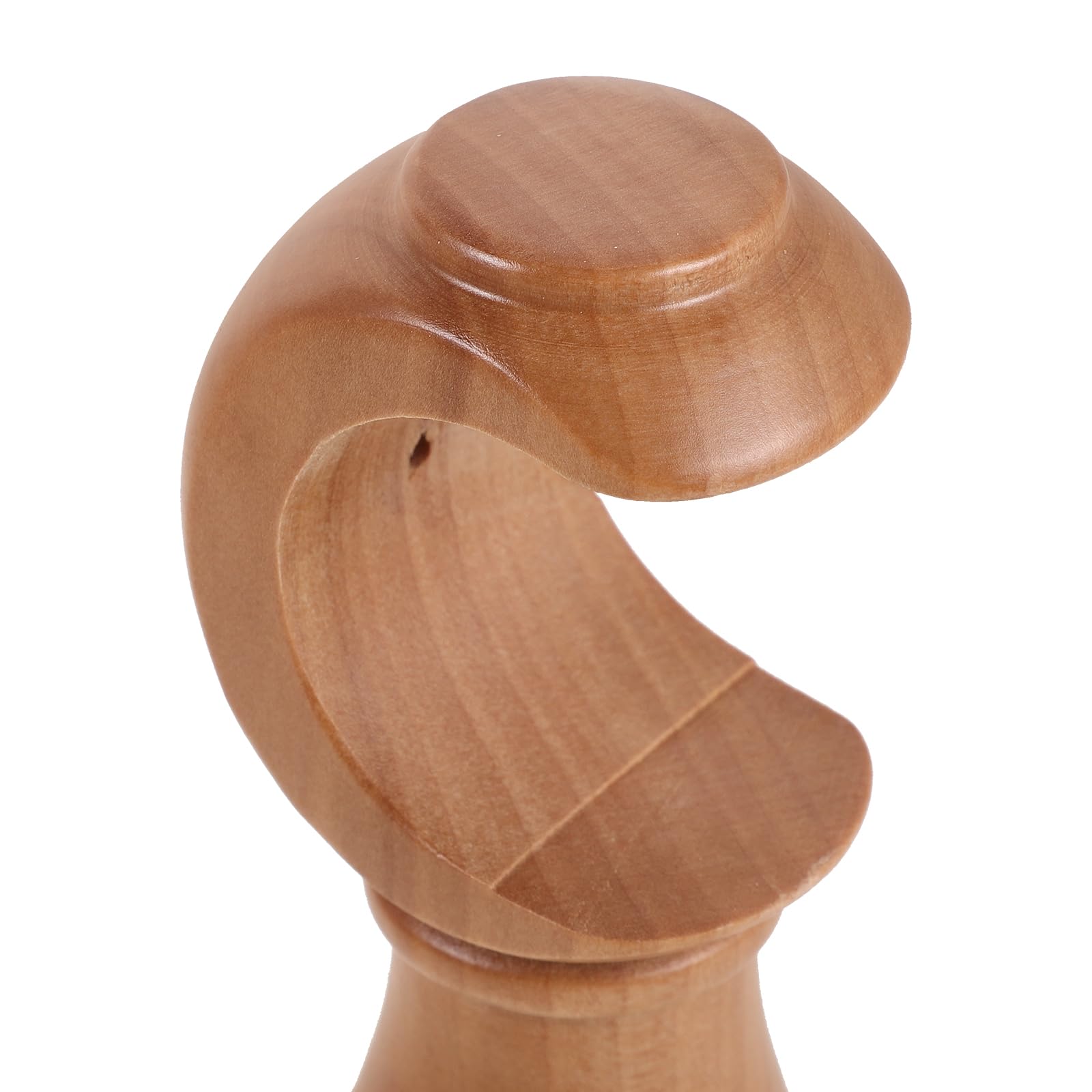 2 supporti per bastone per tende, in legno, 35 mm, montaggio a parete e a soffitto, per camera da letto, stabile, per soggiorno e studio