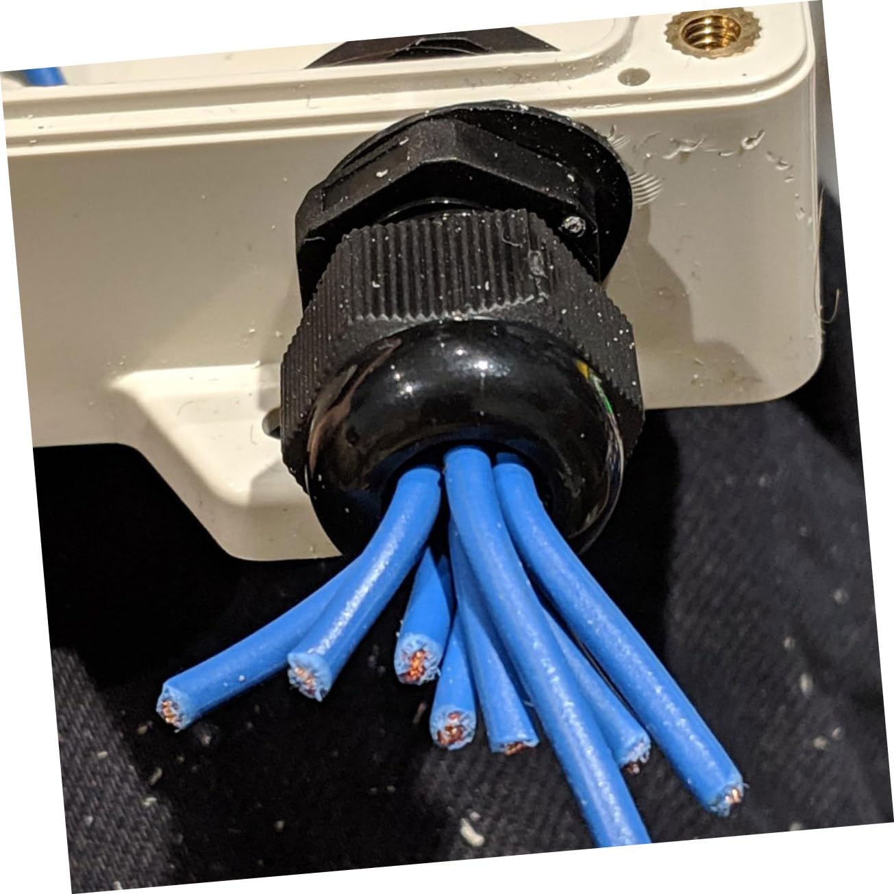 20pcs Cable Gland Connectors Durable Nylon Joints with Locknut Washer Easy to Use Cable Accessories for Professionals Amateurs Black
