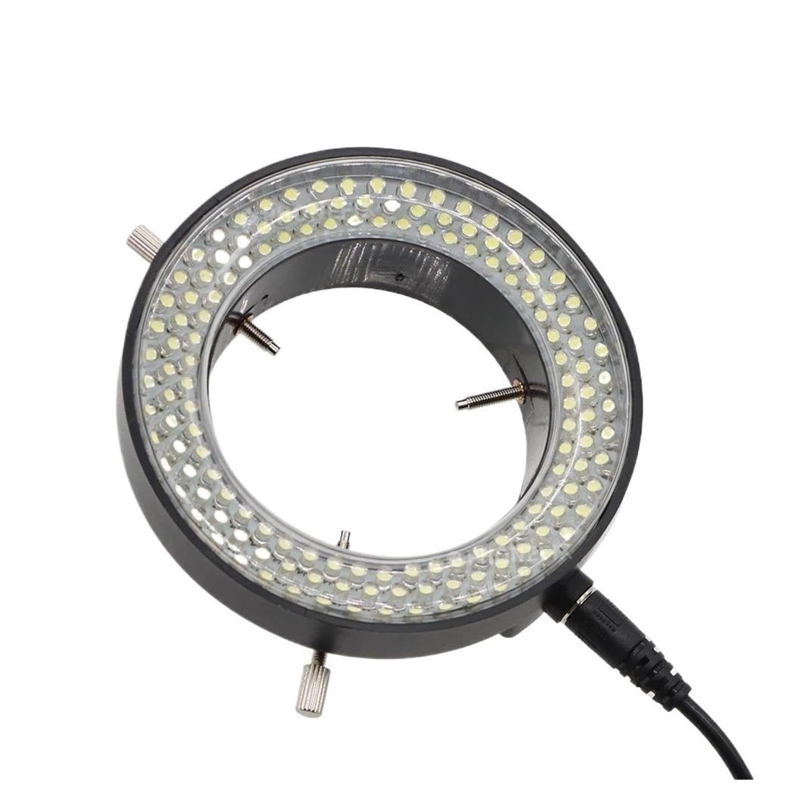 Fotocamera con obiettivo for microscopio industriale con luce ad anello
