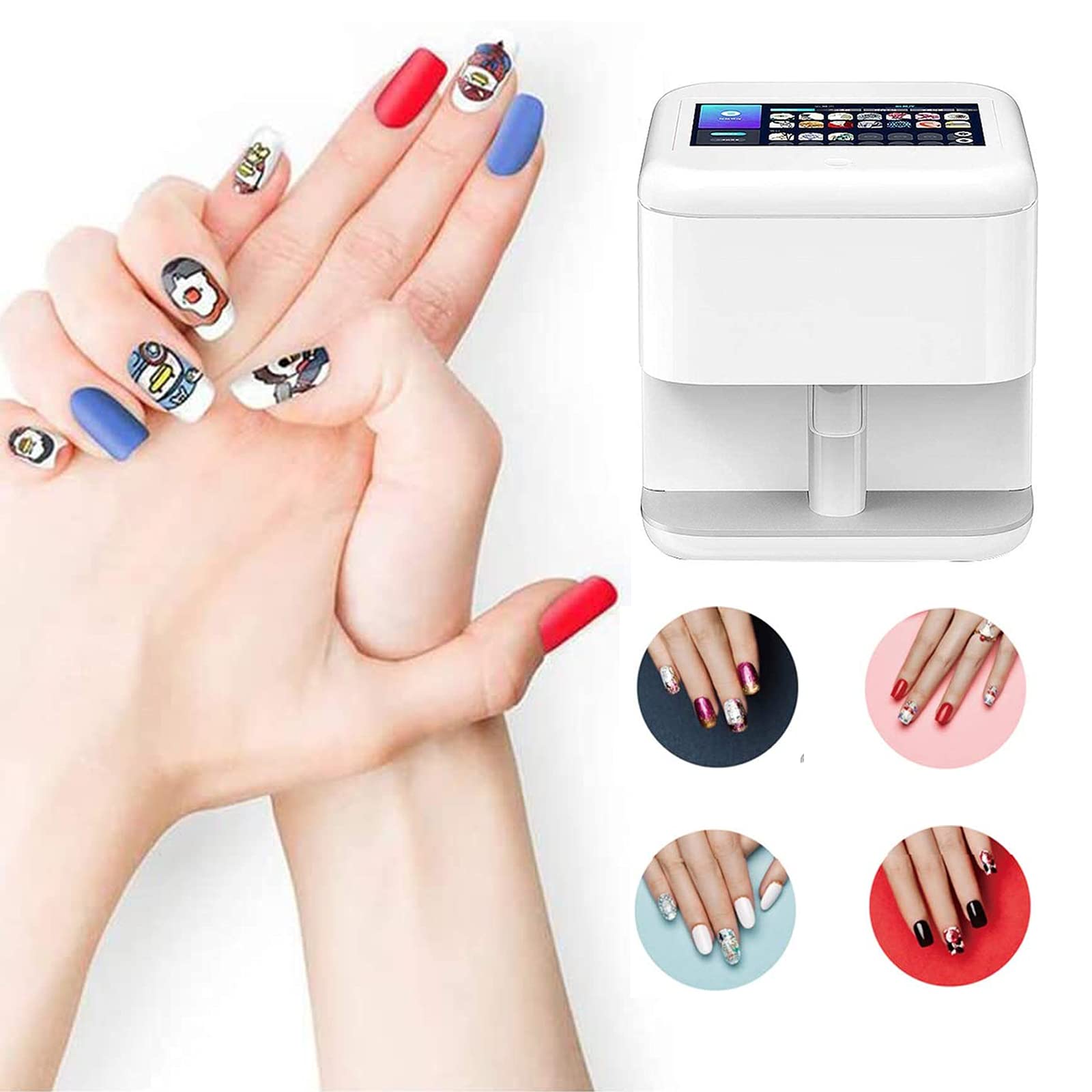Amazon.com: NSWD Portable 3D Nail Printer, 7 inch Screen Display, 48W  Mobile Nail Art Printing Machine, for Home Usage Nail Salon : Beauty &  Personal Care