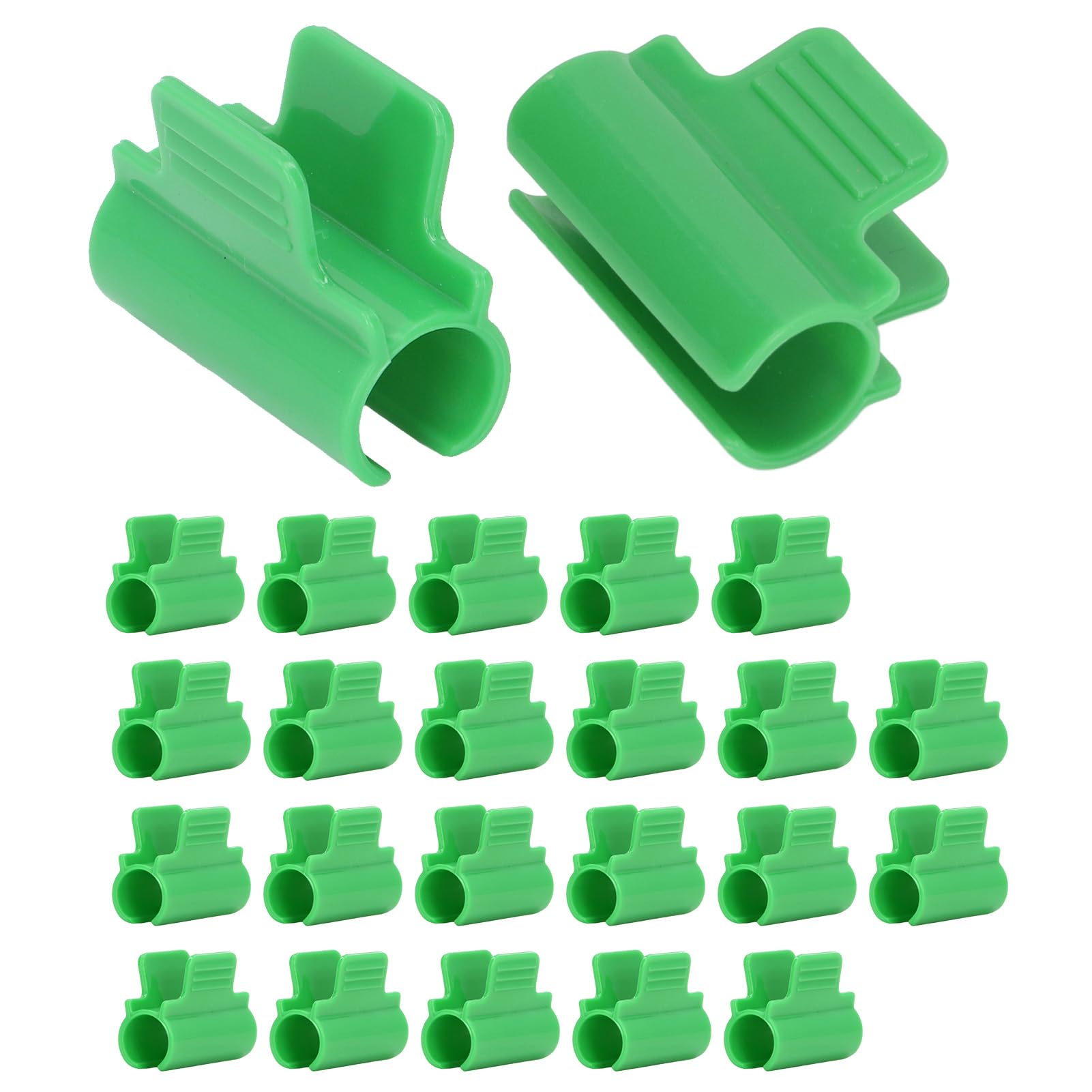 Klipsy do Szklarni 24 Sztuki 19mm Plastikowe Zaciski do Folii Tunelowej i Siatek Ochronnych Ogrodnicze Rolnicze do Mocowania Folii i Siatki