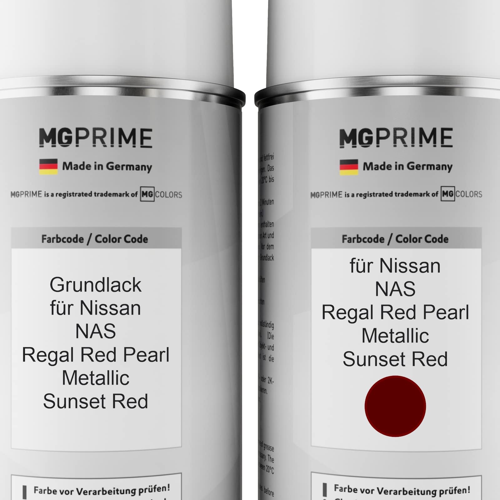 MG PRIME Lakier samochodowy w sprayu do Nissan NAS Regal Red Pearl Me. +1K