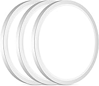 Vista 20 de Lámparas de techo de montaje empotrado, 3000K-4000K-6500K y 100W equivalentes a luces LED planas para techo de habitación, luces de techo redondas