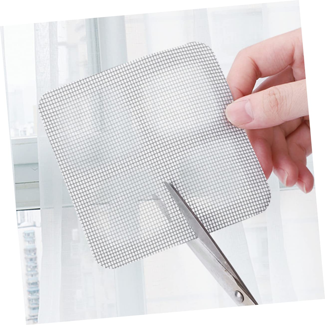 30 Sheets Waterproof Adhesive Window Screen Repair Patch Kit Strong Self-Adhesive Mesh Patches for Home Use Effective Tear Hole Repair for Windows and Screens