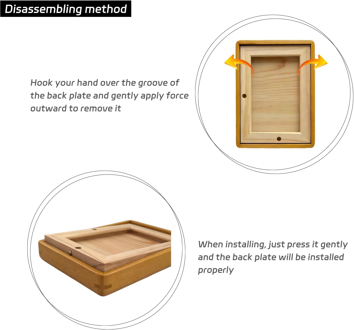 8x10 Picture Frame Wood With 6x8 Mat,Natural Solid Teak 8 by 10 Picture Frame For Wall or Tabletop Display