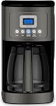Cuisinart DCC-3200BKS Perfectemp Coffee Maker, 14 Cup Glass Carafe Black Stainless Steel | 14-Cup Glass Carafe, Perfectemp Heating, 24-Hour Programmability, Brew Strength Control, 1-4 Cup Setting, Brew Pause