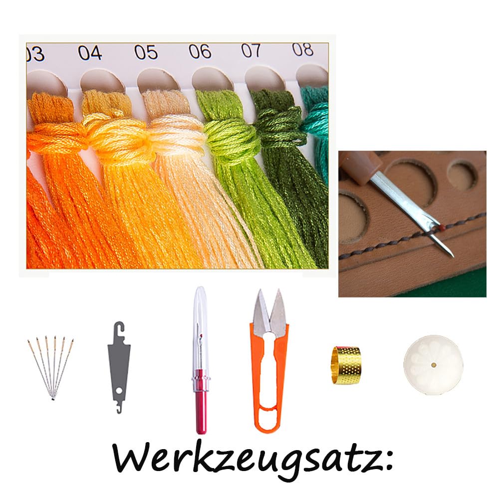 Buddha Kreuzstich Set 11CT 40x50cm - Vorgedruckt Für Anfänger & Erwachsene