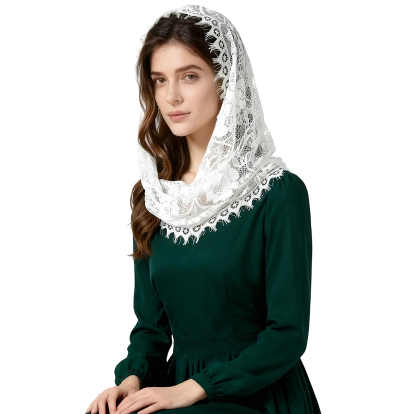 MICFENY Multifunctional Nylon Scarf Breathable Hair Band Elegant Neck Wrap Lightweight Nylon Headwear
