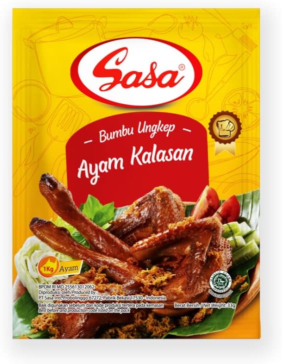 Sasa Bumbu Ungkep Ayam Kalasan (chicken marinade seasoning), 33 Gram (pack of 10)