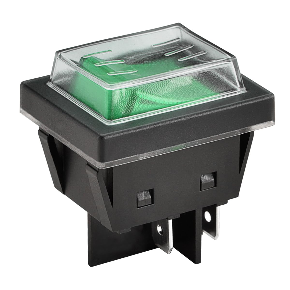 Heschen High Current Rocker Switch, 30A 250VAC, ON-OFF 2 Position