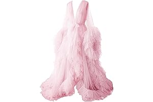 Puffy Tulle Robe Maternity Dress: Enhancing Your Pregnancy Radiance