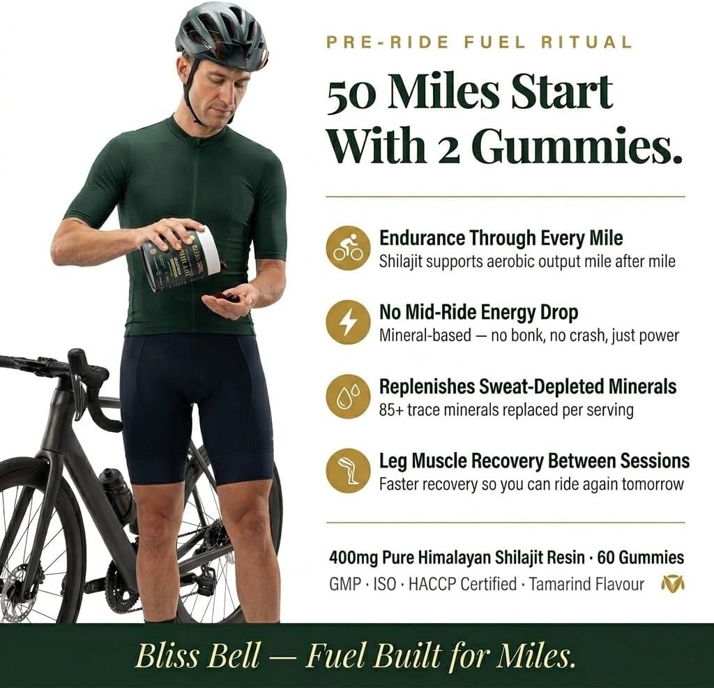 Shilajit Gummies – 400mg Pure Shilajit Resin | Tamarind Flavor | Daily Energy & Wellness Support | Vegan, Gluten-Free, Non-GMO | 60 Count