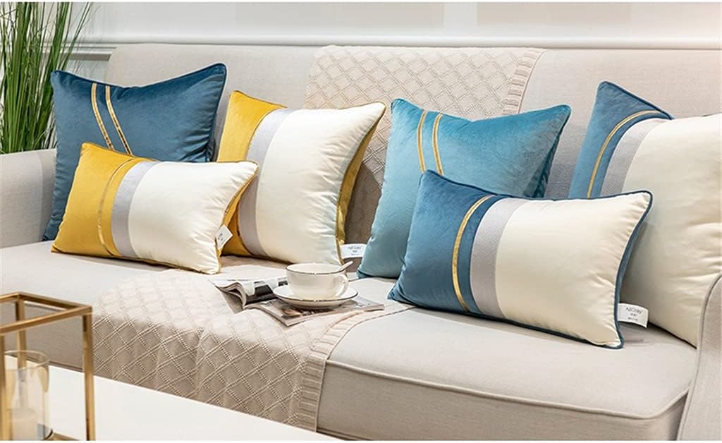 HBJWOV Cushion Queen Pillow Sofa Back Living Room Minimalist Pillowcase Bedside Large Backrest Decorations(D,45cm*45cm)