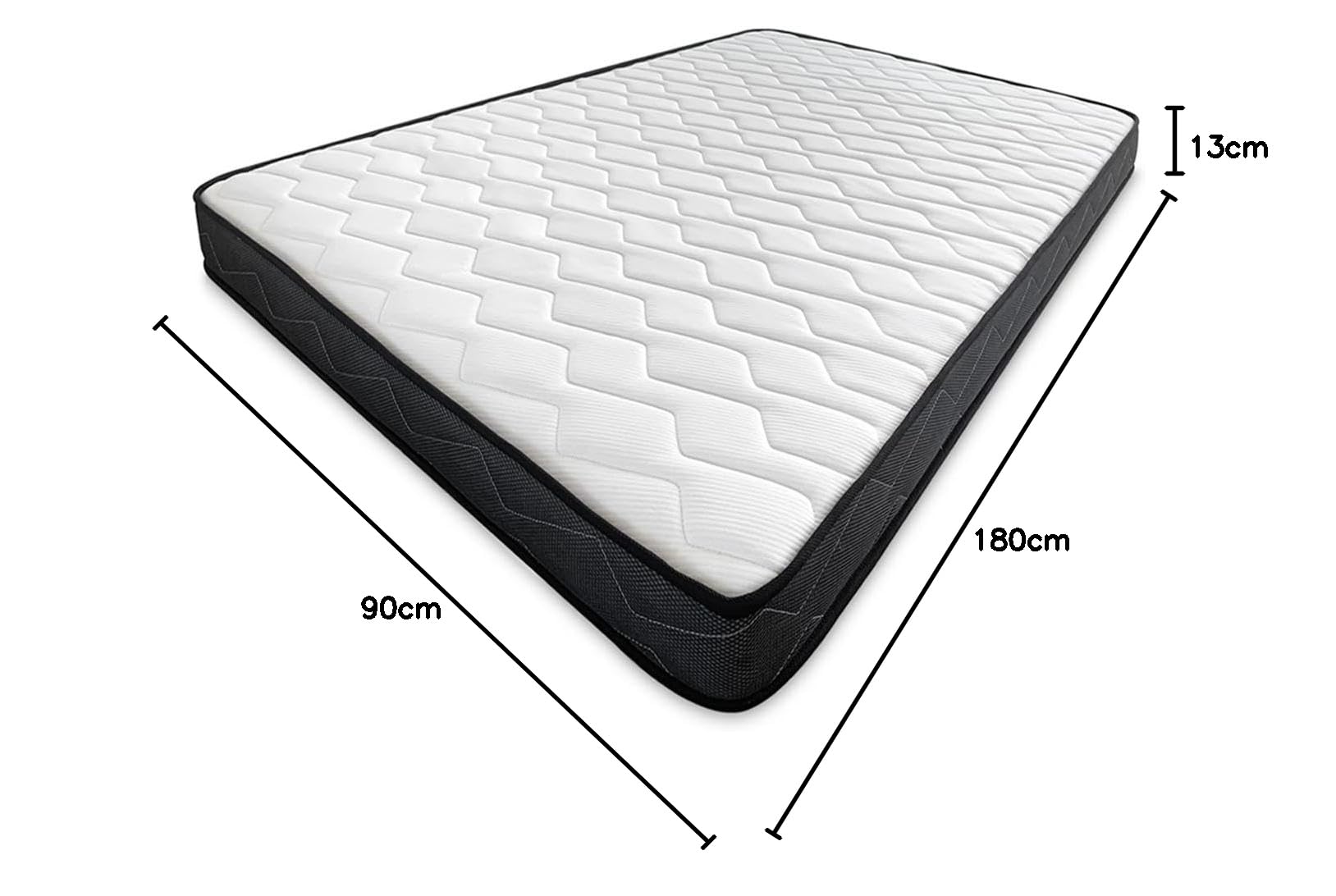 amuéblate Online - Colchón Fit Reversible 90 x 180 cm, Ideal para Camas Nido o Literas, Antiácaros, Antibacterias e Hipoalergénico