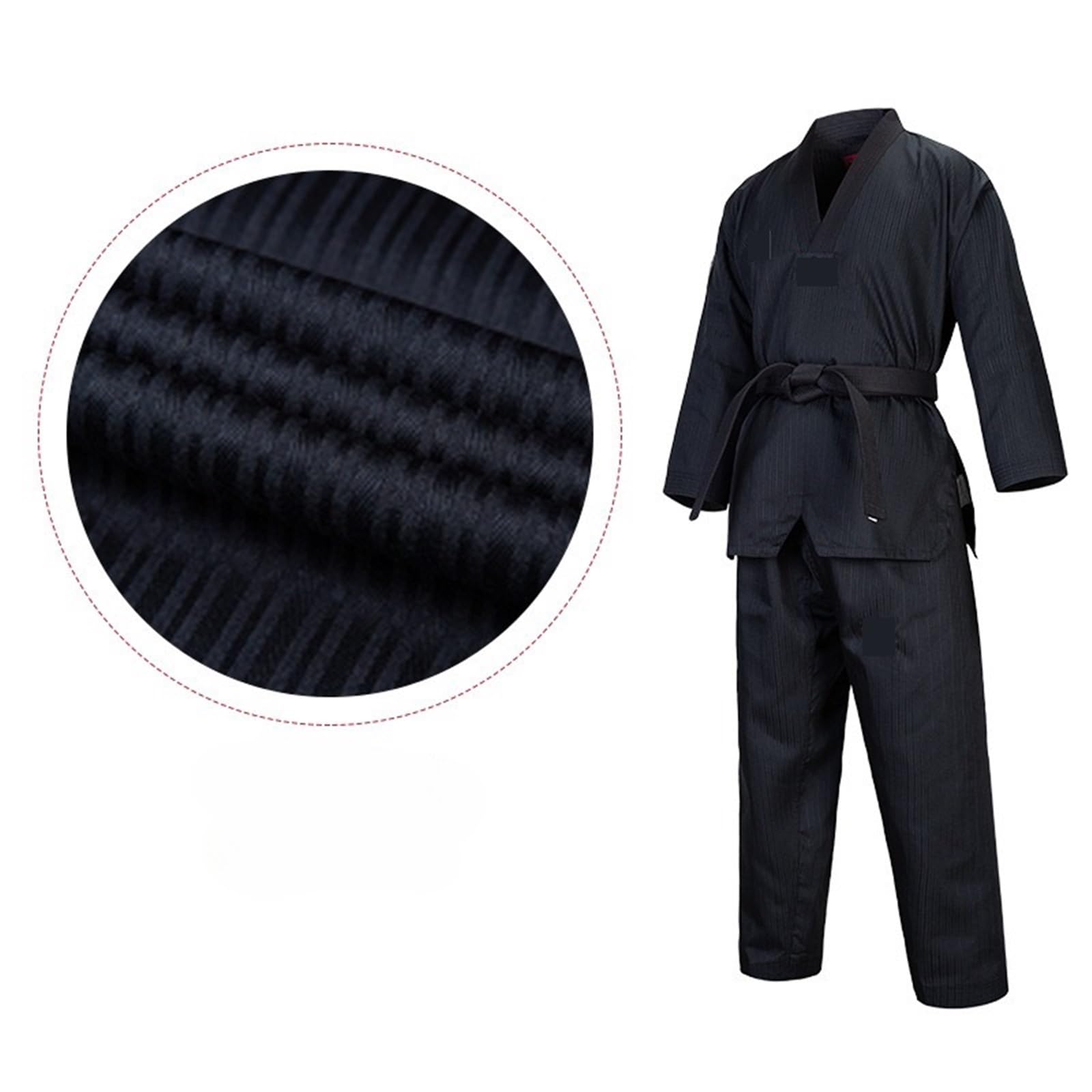 Black Taekwondo Unforms Professional World Taekwondo Tracking Collar negro y rojo for niños Collar negro for adultos para Entrenamiento
