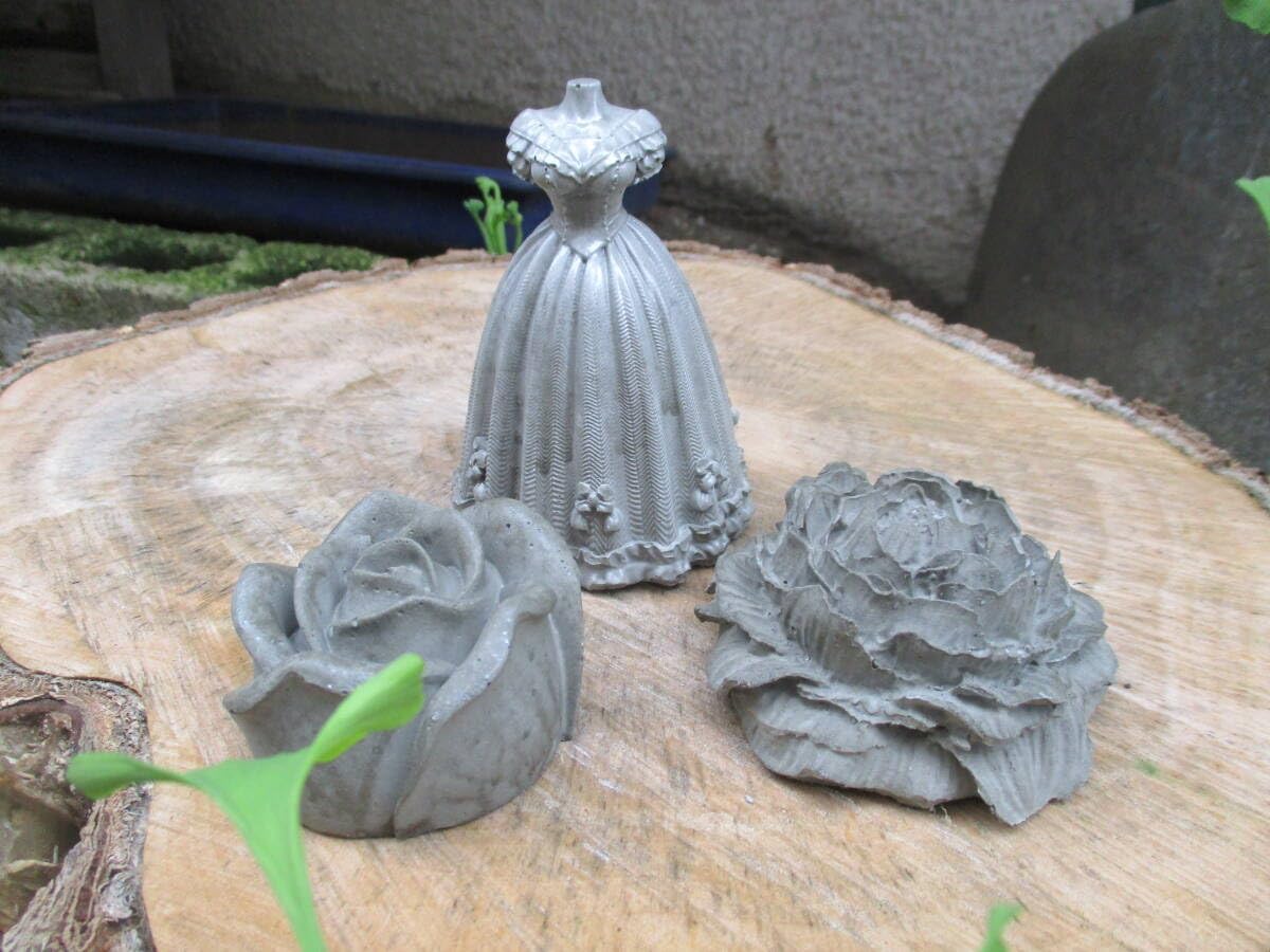 千恵ちゃんページ　セメントオブジェ　ガーデニング雑貨　ガーデンプレート セメント オブジェ ガーデニングプレート GARDEN 千恵ちゃんページ